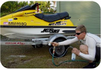 Jet Ski Maintenance Treating with SX50 Jetski Maintenance Treating with SX50